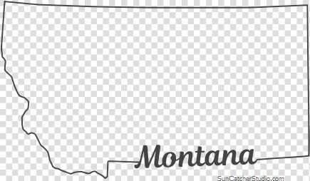 Free Montana Outline With State Name On Border  Cricut   Line Art  HD Png DownloadTransparent PNG