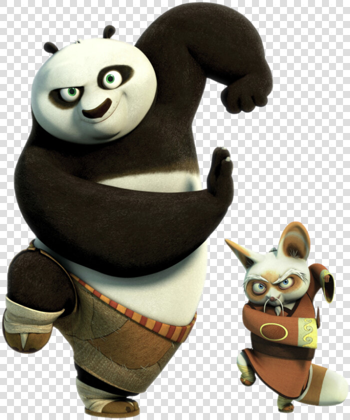 Kung Fu Panda Po And Master Shifu   Master Shifu And Po  HD Png DownloadTransparent PNG