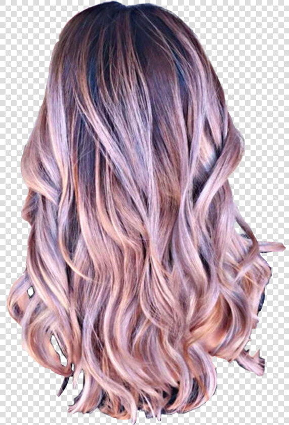 Ombre Hair Dark To Light Colored   Dusty Pink Hair Ombre  HD Png DownloadTransparent PNG