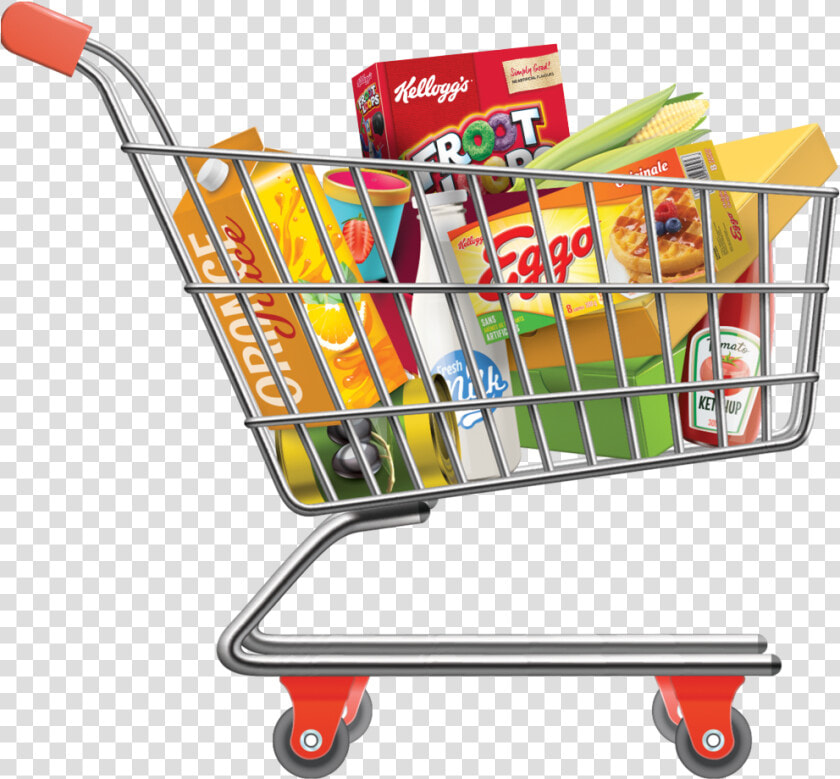 Shopping Cart Png Clipart   Png Download   Groceries Shopping Cart Png  Transparent PngTransparent PNG