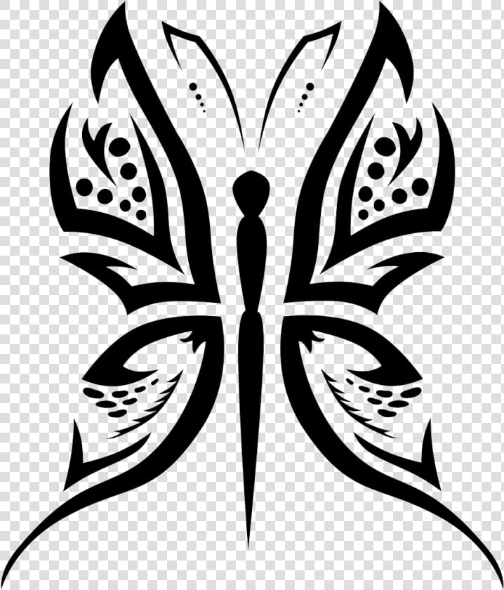 Butterfly Tattoo Designs Most Common Png   Tattoo Design Black And White  Transparent PngTransparent PNG