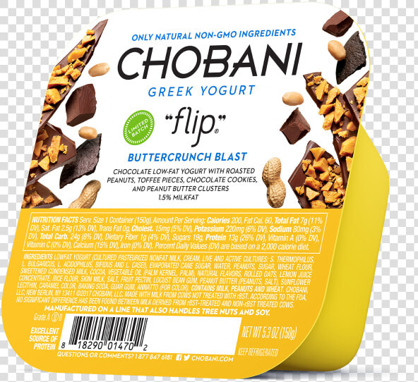 Chobani Flip Buttercrunch Blast  HD Png DownloadTransparent PNG