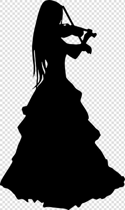 Girl Playing Violin Silhouette  HD Png DownloadTransparent PNG