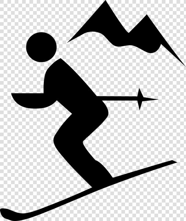 Alpine Skiing Clip Art   Downhill Skiing Clipart  HD Png DownloadTransparent PNG