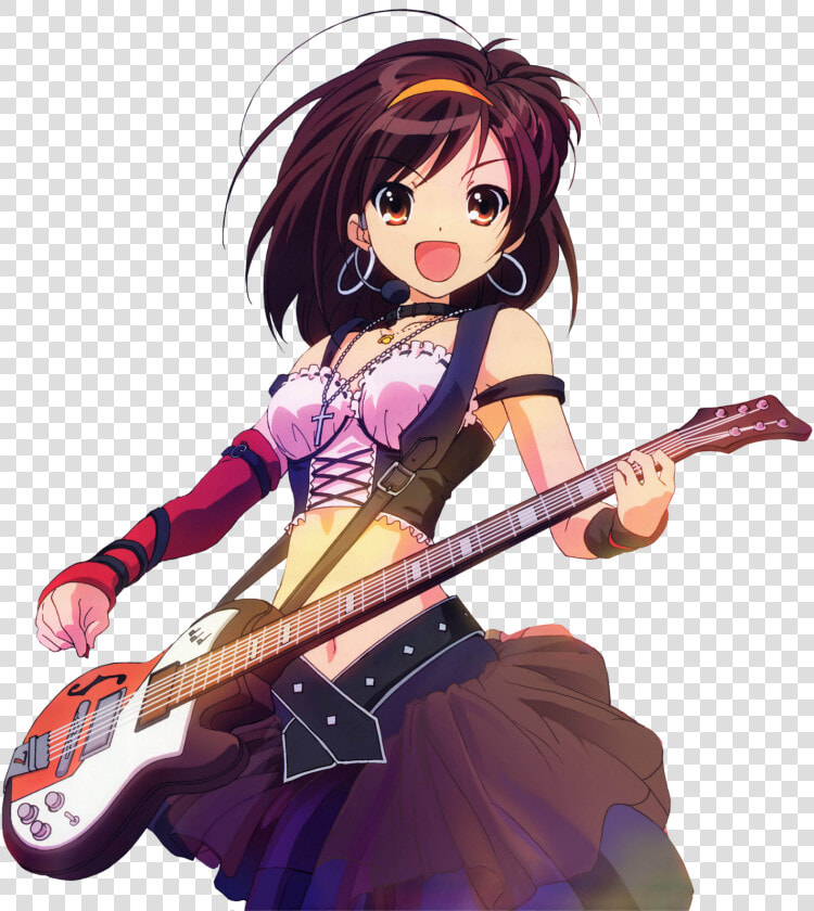 Guitarist   Haruhi Suzumiya Guitar  HD Png DownloadTransparent PNG