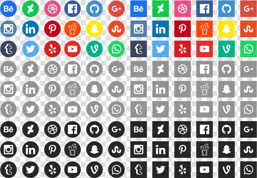 Vector Free Social Media Icons   Social Media Icons Medium  HD Png DownloadTransparent PNG