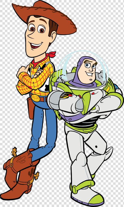 Toy Story Free Party Printables   Woody And Buzz Lightyear Cartoon  HD Png DownloadTransparent PNG