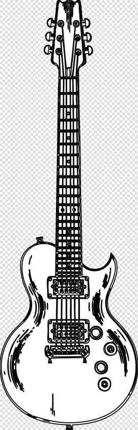 Guitar Black And White Guitar Clipart Black And White   Bass Guitar Clipart Black And White  HD Png DownloadTransparent PNG