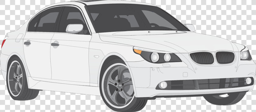 Image Freeuse Download Bmw Vector 5 Series   White Car Vector Png  Transparent PngTransparent PNG