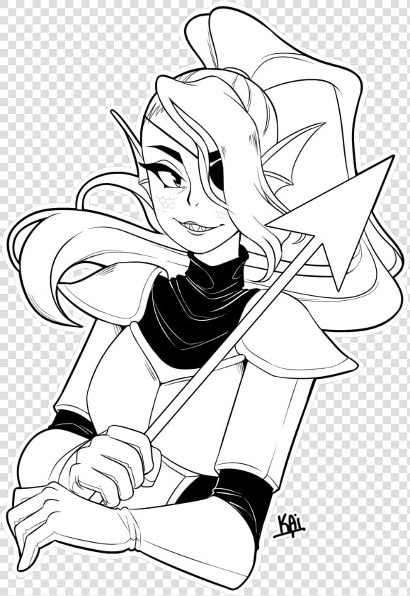 Undertale White Black Black And White Fictional Character   Undyne Black And White Undertale  HD Png DownloadTransparent PNG