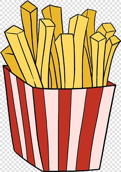 How To Draw French Fries   Easy Draw French Fries  HD Png DownloadTransparent PNG