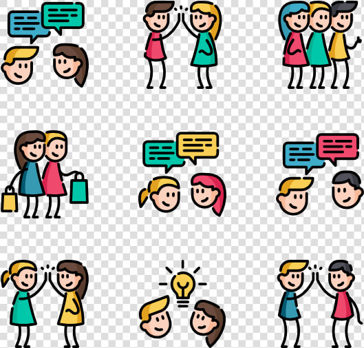 People social Group cartoon facial Expression clip   Friends Icon Png Color  Transparent PngTransparent PNG