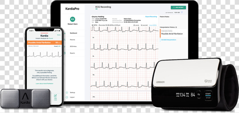 Fda Clears Kardiomobile  A Personal Ecg Device To Detect  HD Png DownloadTransparent PNG