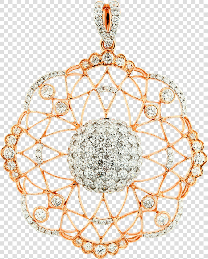 Ethnic Filigree Diamond Pendant   Locket  HD Png DownloadTransparent PNG