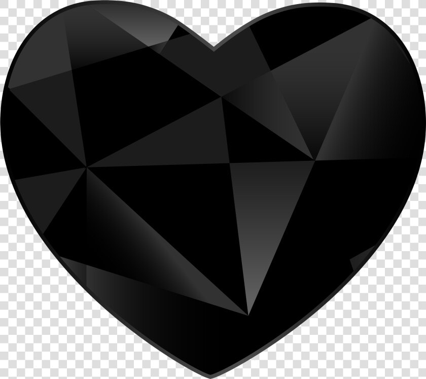 Black Gem Heart Png Clipart Black Heart Png   Black Gem Png  Transparent PngTransparent PNG