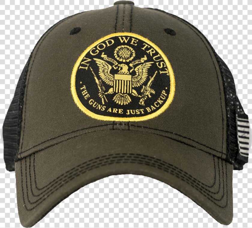 Men S In God We Trust Cap   God We Trust The Guns Are Just Backup  HD Png DownloadTransparent PNG