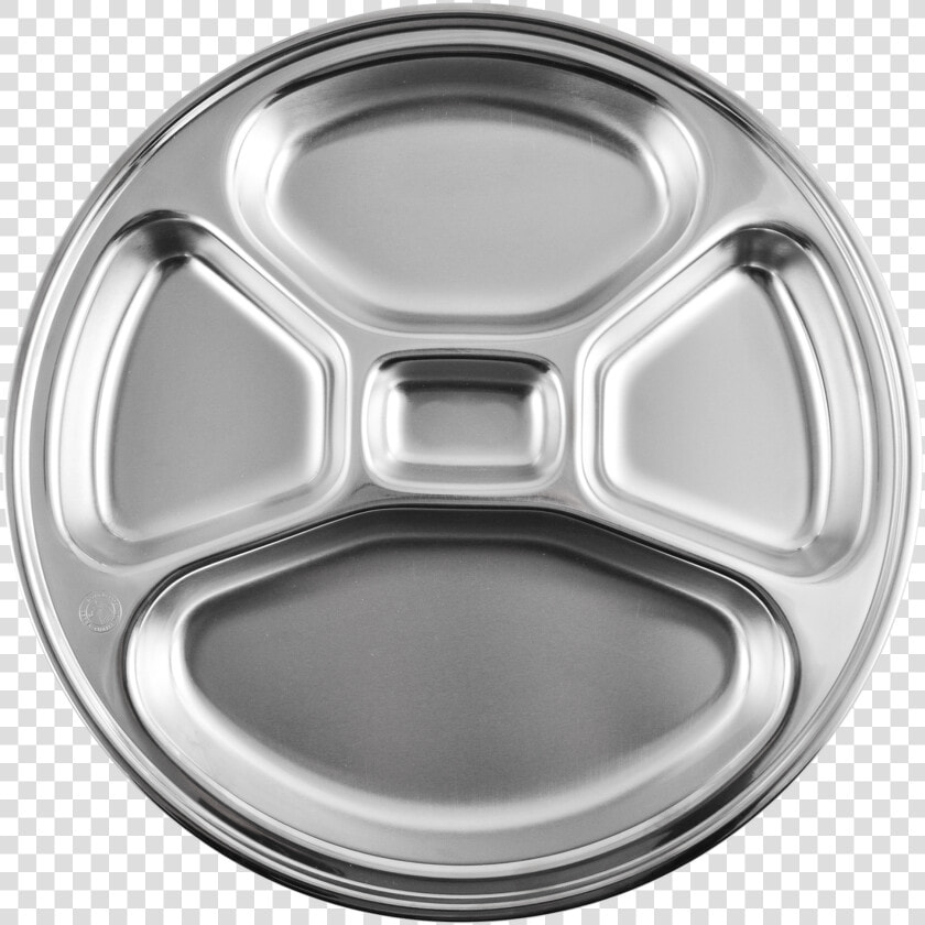 Stainless Steel Food Tray With Five Compartments  HD Png DownloadTransparent PNG