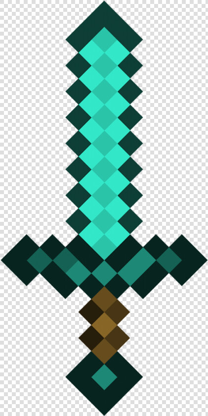 Transparent Minecraft Creeper Clipart   Espada De Diamante Minecraft  HD Png DownloadTransparent PNG