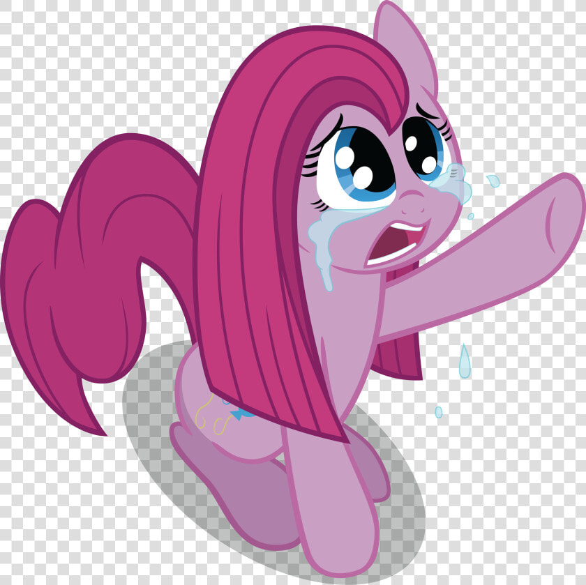 Pinkie Pie Rainbow Dash Pink Cartoon Mammal Nose Vertebrate   Mlp Pinkamena Crying Vector  HD Png DownloadTransparent PNG