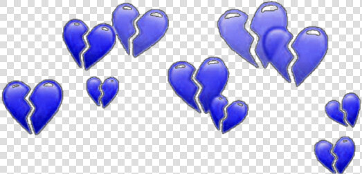  blue  hearts  heart  heartbroken  heartcrown  crown   Snapchat Filter Png  Transparent PngTransparent PNG