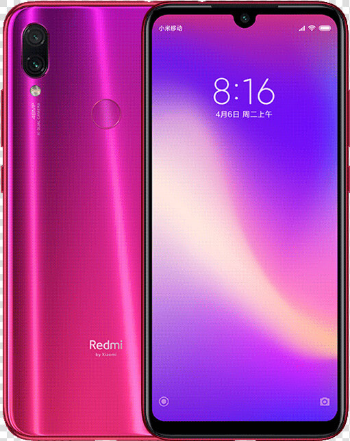 Xiaomi Redmi Note 7 Red  HD Png DownloadTransparent PNG