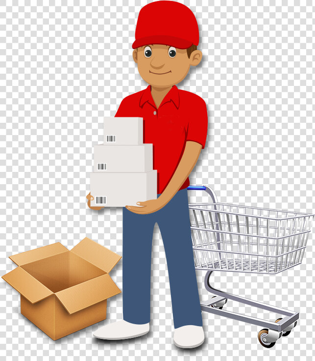 Delivery Walay Instant Home Delivery   Shopping Cart Transparent  HD Png DownloadTransparent PNG