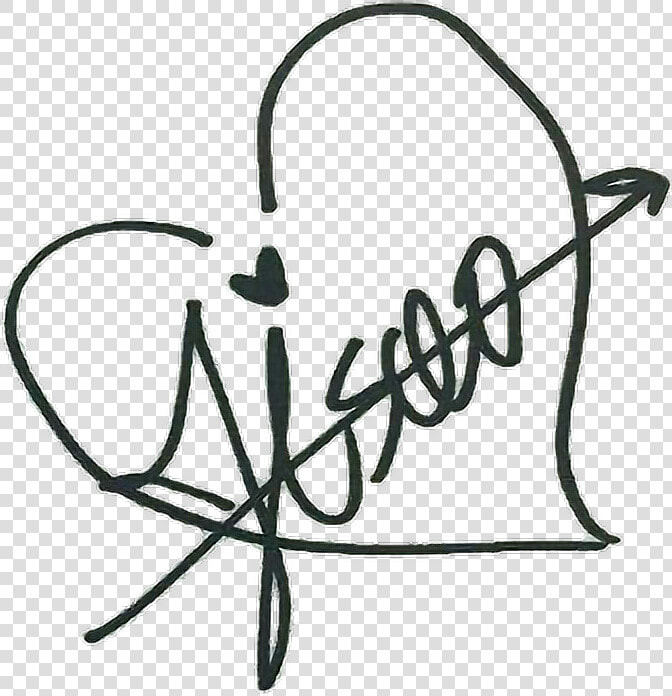 Jisoo Blackpinkjisoo Blackpink Blink Signature Signatur   Jisoo Blackpink Signature Png  Transparent PngTransparent PNG