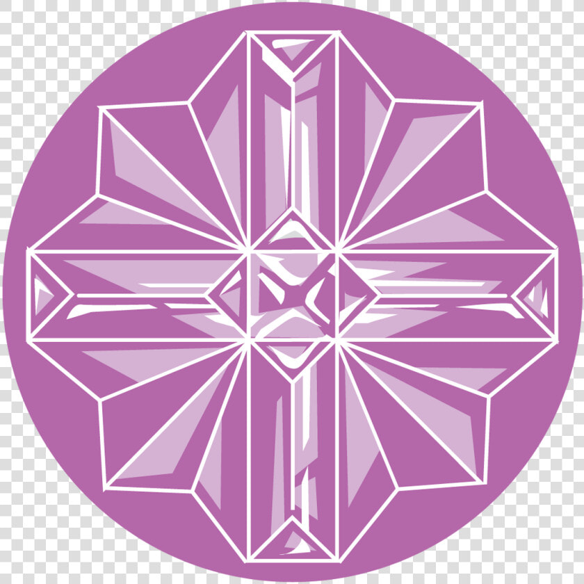 Apollo Design 0081 Crystal Cross Glass Pattern   Circle  HD Png DownloadTransparent PNG