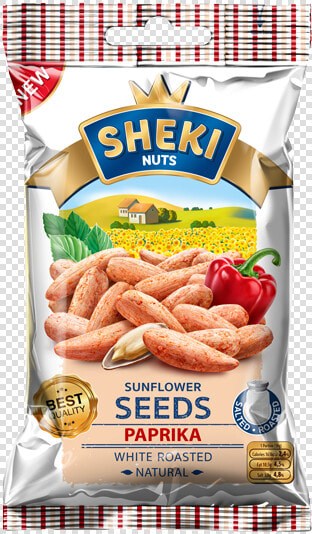 Sheki Nuts Sunflower Seeds Paprika White Roasted Natural   Knackwurst  HD Png DownloadTransparent PNG