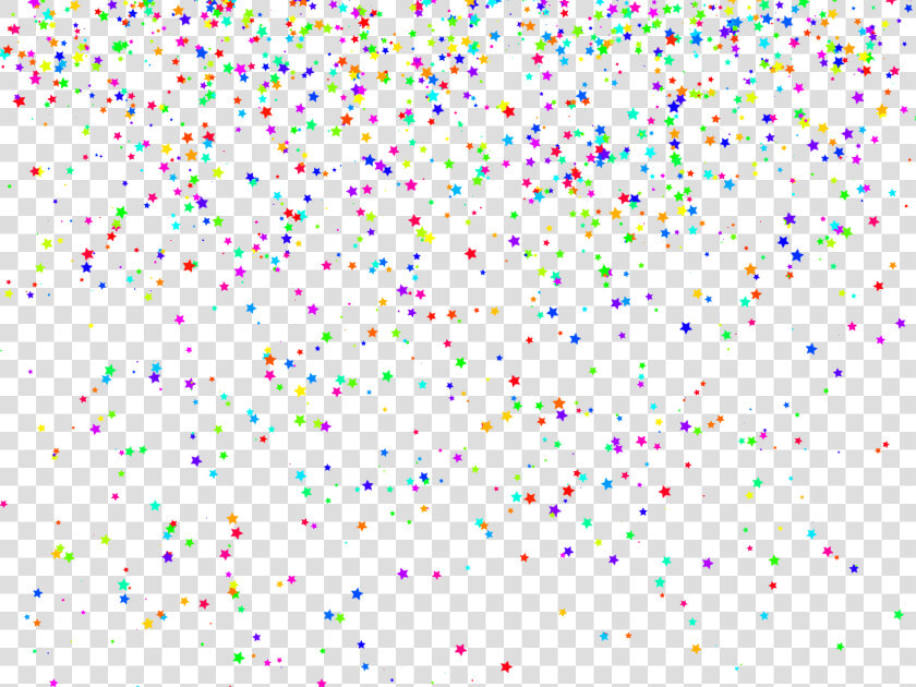 Stars Rainbow Shapebrush Colorfulfreetoedit   Rainbow Star Confetti Background  HD Png DownloadTransparent PNG