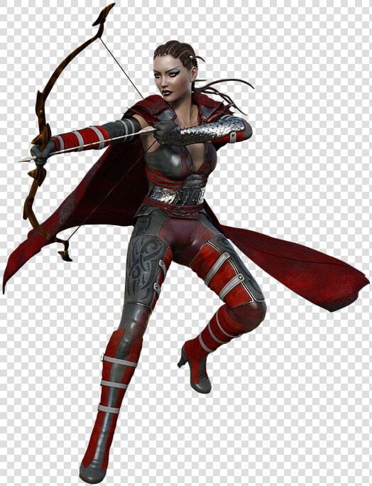 Female  Warrior  Fantasy  Woman  Fighter  Archer  Bow   Woman Warrior  HD Png DownloadTransparent PNG