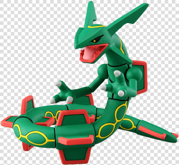 Pokemon   Moncolle   Rayquaza   Pvc Figure   Pokemon Rayquaza Action Figure  HD Png DownloadTransparent PNG