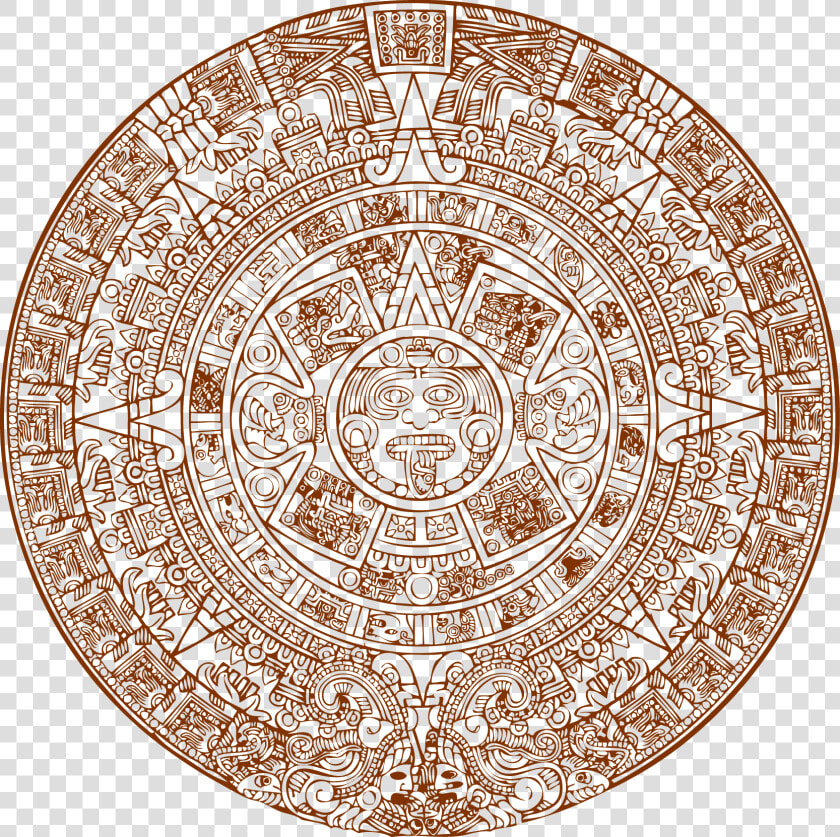 La Rueda Del Tiempo   Aztec Sun Stone  HD Png DownloadTransparent PNG