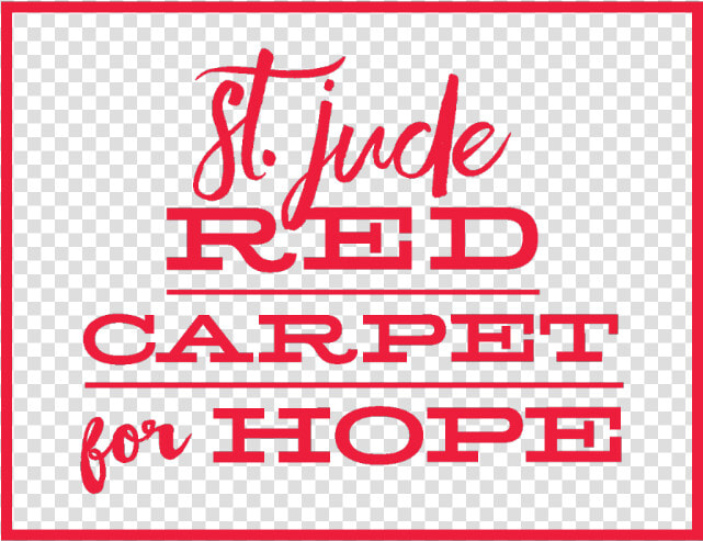 St Jude Red Carpet For Hope   Png Download  Transparent PngTransparent PNG