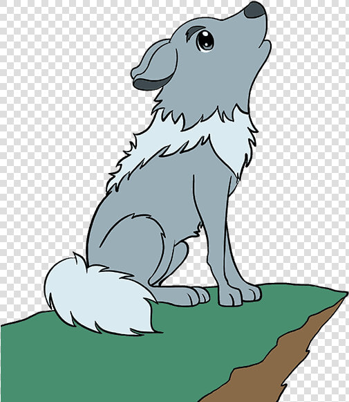 How To Draw Cartoon Wolf   Cartoon Step By Step Wolf  HD Png DownloadTransparent PNG