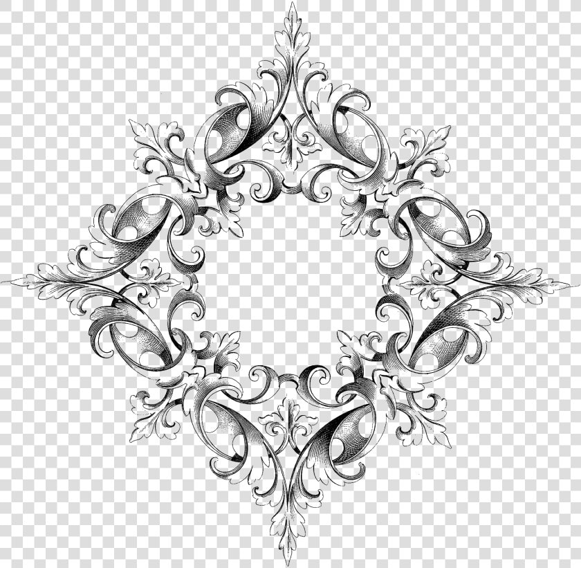 Beautiful Diamond Shaped Pattern With Transparent Background   Filigree Drawing  HD Png DownloadTransparent PNG