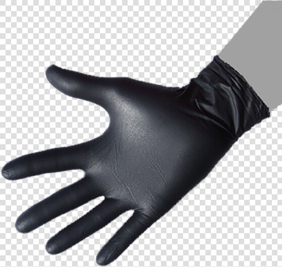 Black Nitrile Gloves   Leather  HD Png DownloadTransparent PNG