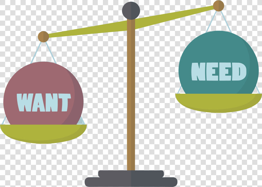 Transparent Balanza Png   Needs Vs Wants Clip Art  Png DownloadTransparent PNG