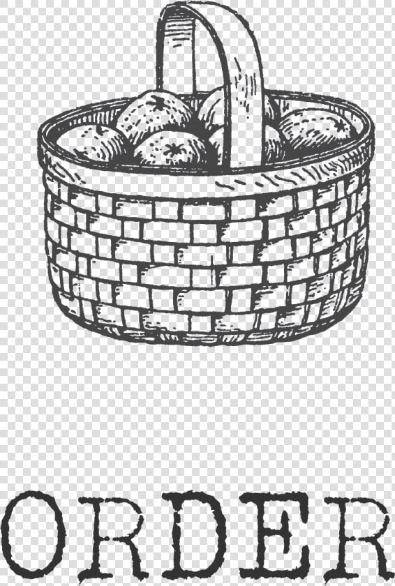 Drawing Of Wicker Basket   Basket Clip Art  HD Png DownloadTransparent PNG