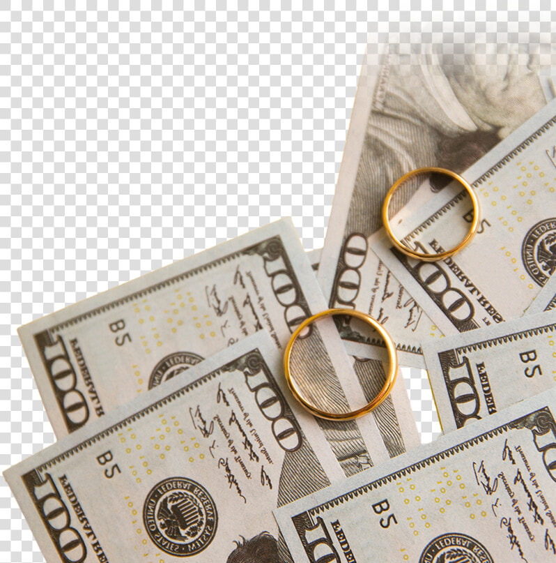 Hundred Dollar Bills And Wedding Rings   Cash  HD Png DownloadTransparent PNG