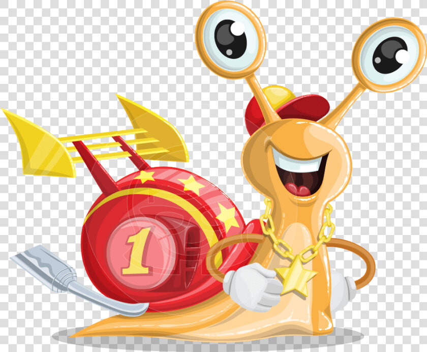 Racer Snail Cartoon Vector Character Aka Mr  HD Png DownloadTransparent PNG