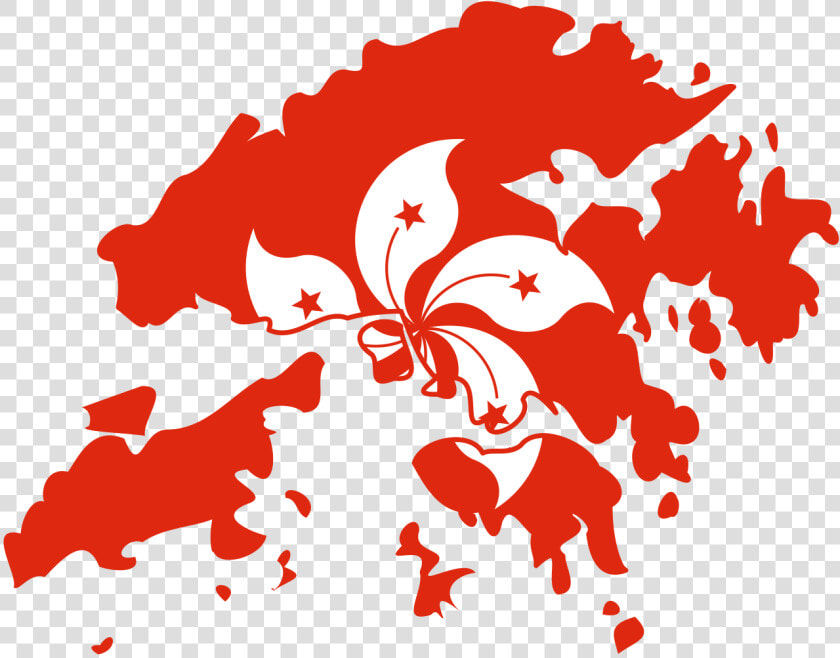 Hong Kong Flag map   Hong Kong Flag And Map  HD Png DownloadTransparent PNG