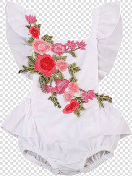 Petite Bello Playsuit 0 6 Months Emmy Floral White   Ropa Bordados Para Bebe  HD Png DownloadTransparent PNG