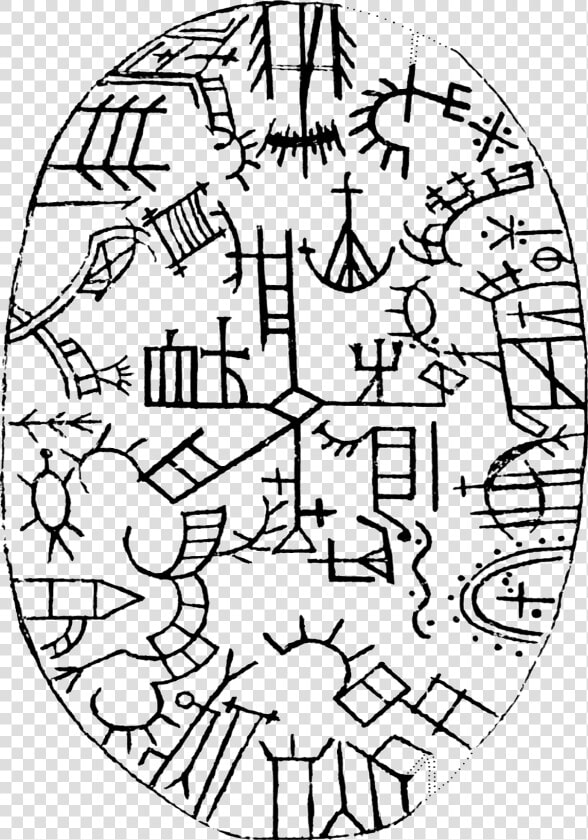 Sámi Mythology Shaman Drum Samisk Mytologi Schamantrumma   Sami Shaman Symbols  HD Png DownloadTransparent PNG