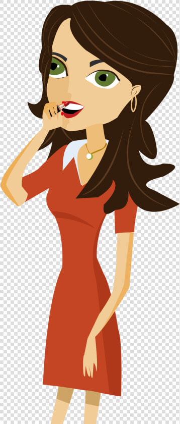 Moda Dibujados A Mano Dibujos Animados Mujer Urbana   Dibujos Animados De Una Mujer  HD Png DownloadTransparent PNG