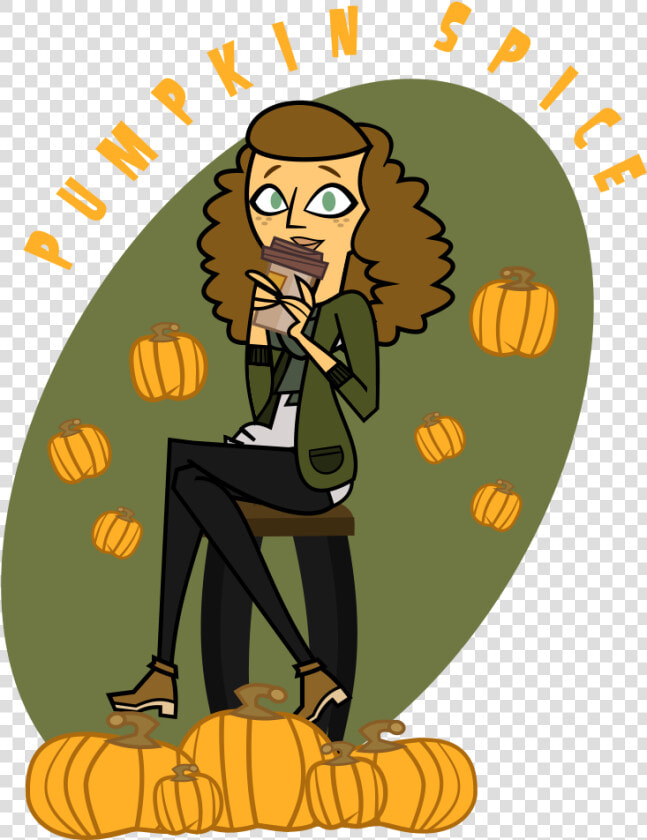 Free Stock Pumpkin Spice Latte Clipart   White Girl With Pumpkin Spice Coffee  HD Png DownloadTransparent PNG