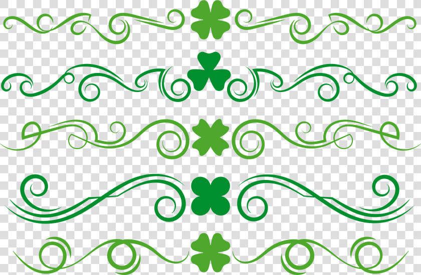 Beautifully Header Transprent Png   Line Of Clovers Png  Transparent PngTransparent PNG