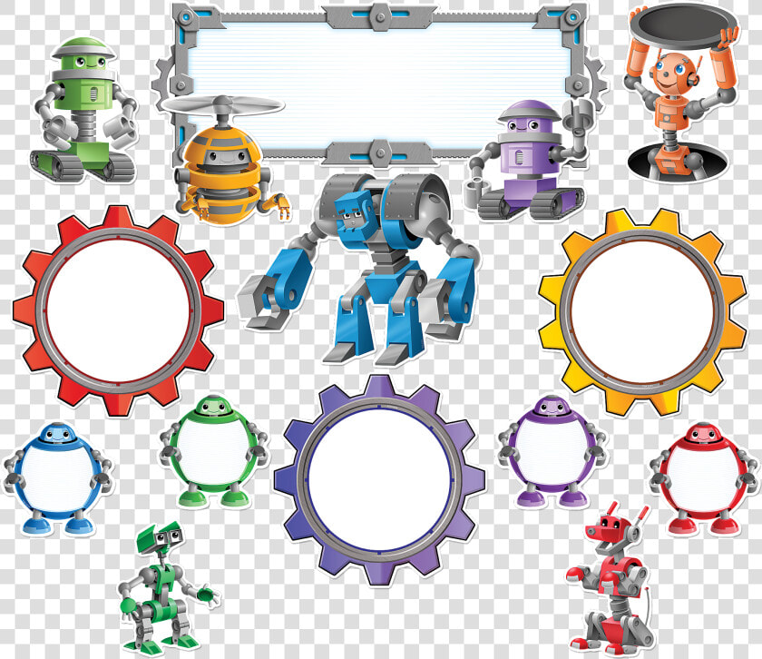 Bulletin Board Display Robots  HD Png DownloadTransparent PNG