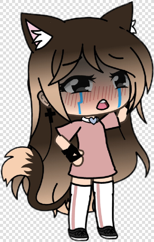  sad  cry  no  no  gachalife  gacha Life  end  love   Gacha Life Girl Crying  HD Png DownloadTransparent PNG