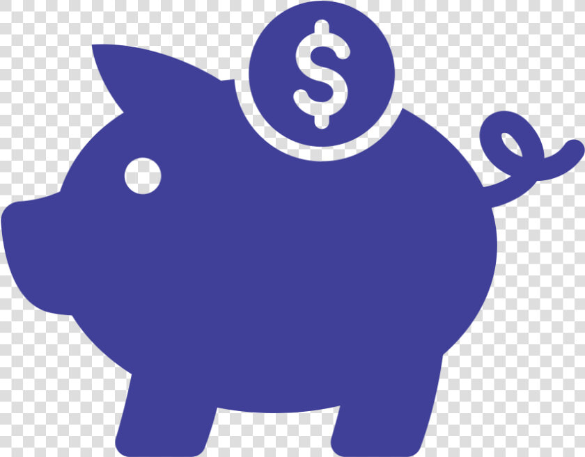 Piggy Bank Saving Money Insurance   Blue Piggy Bank Clipart  HD Png DownloadTransparent PNG